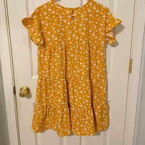 Yellow, Floral Dress